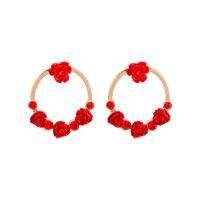 Acrylic Jewelry Earring Zinc Alloy with Acrylic fashion jewelry & for woman nickel lead & cadmium free Sold By Pair