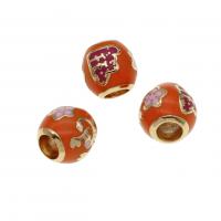 Grânulos de jóias de latão, cobre, DIY & esmalte, Mais cores pare escolha, 23mm, vendido por PC