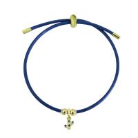 Titanium Steel Bracelet & Bangle, with leather cord, gold color plated, Adjustable & for woman & with rhinestone, more colors for choice, 10-15mm, Length:Approx 10.24 Inch, Sold By PC