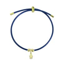Titanium Steel Bracelet & Bangle, with leather cord, gold color plated, Adjustable & for woman, more colors for choice, 10-15mm, Length:Approx 10.24 Inch, Sold By PC