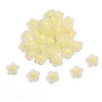 Frosted akryl perler, Blomme blomstre, du kan DIY, flere farver til valg, 17x9mm, 20pc'er/Bag, Solgt af Bag