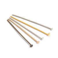 Iron Headpin, plated, DIY, more colors for choice, nickel, lead & cadmium free, 16-50mm, Sold By G