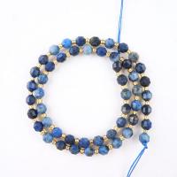 Sodalith Perlen, Sosalith, mit Seedbead, Laterne, poliert, DIY & verschiedene Größen vorhanden & facettierte, blau, 6-10mm, verkauft per ca. 14.96 ZollInch Strang