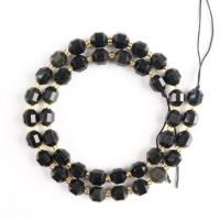 Rainbow Obsidian Beads with Seedbead Lantern polished DIY & faceted black 8-10mm Sold Per Approx 14.96 Inch Strand