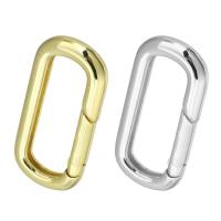 Brass Spring Buckle, plated, different packing style for choice, more colors for choice, 15x28.50x3mm, Sold By Lot