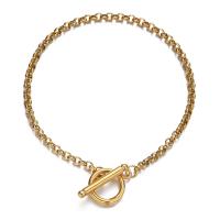 Stainless Steel Anklet 304 Stainless Steel Vacuum Plating fashion jewelry & for woman Length Approx 9.84 Inch Sold By PC