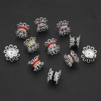 Rhinestone Tibetan Style Beads, DIY & with rhinestone, more colors for choice, 10mm, Sold By PC