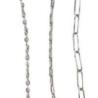 Rozsdamentes acélból készült ékszerek Chain, 304 rozsdamentes acél, galvanizált, több színt a választás, Által értékesített m