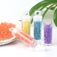 Colour Lined Glass Seed Beads, DIY, more colors for choice, 4mm, Sold By Bag