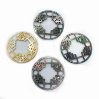 Shell Pendants, Round, DIY, more colors for choice, 35mm, Sold By PC