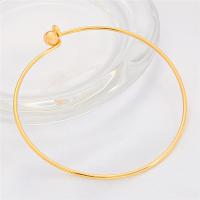 Brass Bangle, gold color plated, different styles for choice, golden, nickel, lead & cadmium free, 60mm, Sold By PC