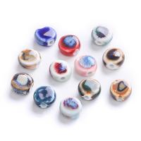 Glazirane porculanske perle, Porculan, Krug, možete DIY, više boja za izbor, 11mm, 10računala/Torba, Prodano By Torba