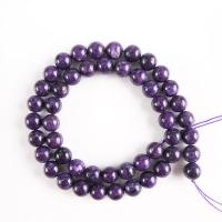 Natürliche Charoit Perlen, rund, DIY & verschiedene Stile für Wahl, violett, 8mm, verkauft per ca. 14.96 ZollInch Strang