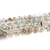 Grüner Phantomquarz Perle, rund, poliert, DIY & verschiedene Größen vorhanden, 10-12mm, verkauft per ca. 14.96 ZollInch Strang