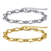 Stainless Steel Jewelry Bracelet, 304 Stainless Steel, Vacuum Ion Plating, fashion jewelry & for woman, more colors for choice, 6.50mm, Length:Approx 6.3-8.3 Inch, Sold By PC