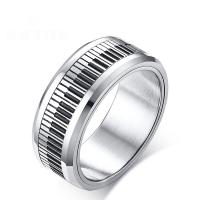خاتم إصبع الفولاذ المقاوم للصدأ, 304 الفولاذ المقاوم للصدأ, حجم مختلفة للاختيار & للرجل, 8x2mm, تباع بواسطة PC
