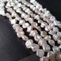 Perles de culture d'eau douce Keishi, perle d'eau douce cultivée, baroque, DIY, blanc, 6-7mm, Vendu par Environ 15 pouce brin