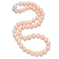 Collier de perles d'eau douce naturelles, perle d'eau douce cultivée, pour femme, plus de couleurs à choisir, 8-9mm, Longueur:Environ 17.72 pouce, Vendu par PC