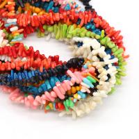 Perles en corail naturel, Irrégulière, DIY, plus de couleurs à choisir, 3-6mmx5-10mm, Vendu par Environ 14.96 pouce brin
