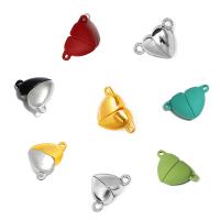 Zinc Alloy magnetlås, Heart, forgyldt, du kan DIY & med magnetisk, flere farver til valg, nikkel, bly & cadmium fri, 15x10mm,16x11mm, 3sæt/Bag, Solgt af Bag