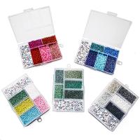 Seedbead DIY Bracelet Set, with Acrylic, enamel, more colors for choice, 3mm, 3500PCs/Box, Sold By Box