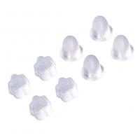 Plastic Ear Nut Component, DIY & transparent, 74x73x25mm, 1000PCs/Box, Sold By Box