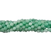 Amazonit Beads, Runde, poleret, Star Cut Faceted & du kan DIY, 8mm, Solgt Per 14.96 inch Strand