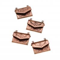 Zinc Alloy medaillon Connector, Handtas, rose goud kleur, 21mm, 10pC's/Bag, Verkocht door Bag