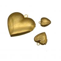 Cink ötvözet Locket Medálok, Szív, aranysárga, 10PC-k/Bag, Által értékesített Bag