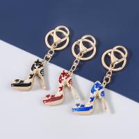Zinc Alloy Key Clasp Shoes fashion jewelry & for woman & enamel & with rhinestone Sold By PC