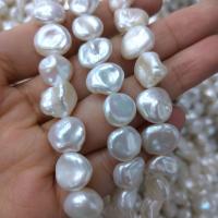 Keshi Cultured Freshwater Pearl Beads, irregular, DIY, white, 10-11mm, Sold Per Approx 15 Inch Strand