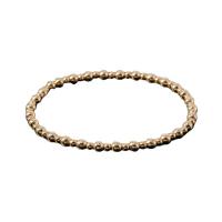 CCB Bracelets, Copper Coated Plastic, Round, different styles for choice & for woman, golden, Length:7.5 Inch, Sold By PC