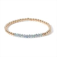 CCB Bracelets, Copper Coated Plastic, with Crystal, Round, for woman, more colors for choice, Length:7.5 Inch, Sold By PC
