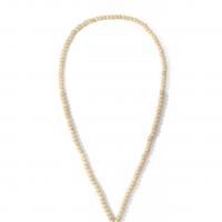 Fashion Fringe náhrdelník, Dřevo, s Polyesterové příze, unisex, 8mm, Délka 33.86 inch, Prodáno By PC