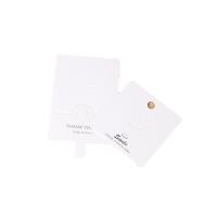 Papier Finger-Ring-Karte, Drucken, verschiedene Stile für Wahl, weiß, 60x60mm, 100PCs/Tasche, verkauft von Tasche