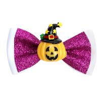 Children Hair Accessory, Grosgrain Ribbon, Bowknot, Halloween Design & Girl, more colors for choice, 64x38mm, Sold By PC