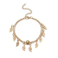 Zinc Alloy Anklet plated for woman & multi-strand 18cm 20cm Sold By PC