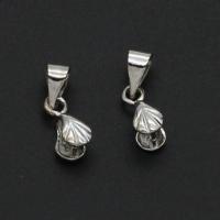 Zinc Alloy Pinch Bail silver color 19mm Sold By Bag