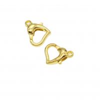 Zinc Alloy Lobster Clasp golden 14mm Sold By Bag