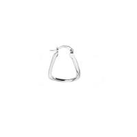 Brass Hoop Earring for woman silver color Sold By PC