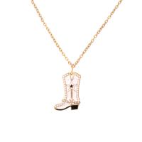Zinc Alloy smykker halskæde, med ABS plastik perle, med 1.97 extender kæde, Sko, ovntørrende lak, mode smykker & for kvinde, hvid, 34x24mm, Længde 16.54 inch, Solgt af PC