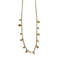 Titanstahl Halskette, mit Verlängerungskettchen von 2.09Inch, Unterschiedliche Form zur Auswahl & für Frau, goldfarben, Länge ca. 15.75 ZollInch, verkauft von PC