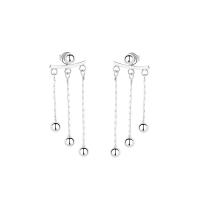 Brass Split Earring for woman platinum color nickel lead & cadmium free 41mm Sold By Pair