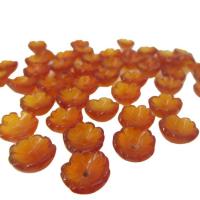 Agate Bead Cap, Flower, Carved, DIY & different size for choice, more colors for choice, 10mm, Sold By PC
