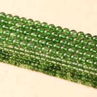 Crackle kvarts pärlor, Grön Kvarts, Rund, polerad, DIY & olika storlek för val, grön, 6-12mm, Såld Per 14.96 inch Strand