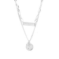 Titanstahl Halskette, unisex, Silberfarbe, Länge:45 cm, verkauft von PC