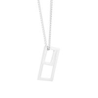 Titanstahl Halskette, unisex, Silberfarbe, Länge 65 cm, verkauft von PC