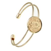 ferro braccialetto da polso, per la donna, dorato, 62mm, 10PC/borsa, Venduto da borsa