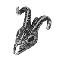 Stainless Steel Pendants, 316 Stainless Steel, Sheep, fashion jewelry & DIY & Unisex & blacken, black, 33.50x44x19.50mm, Hole:Approx 7mm, Sold By PC