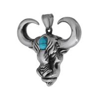 Stainless Steel Animal Pendants 316 Stainless Steel fashion jewelry & DIY & Unisex & blacken black Sold By PC